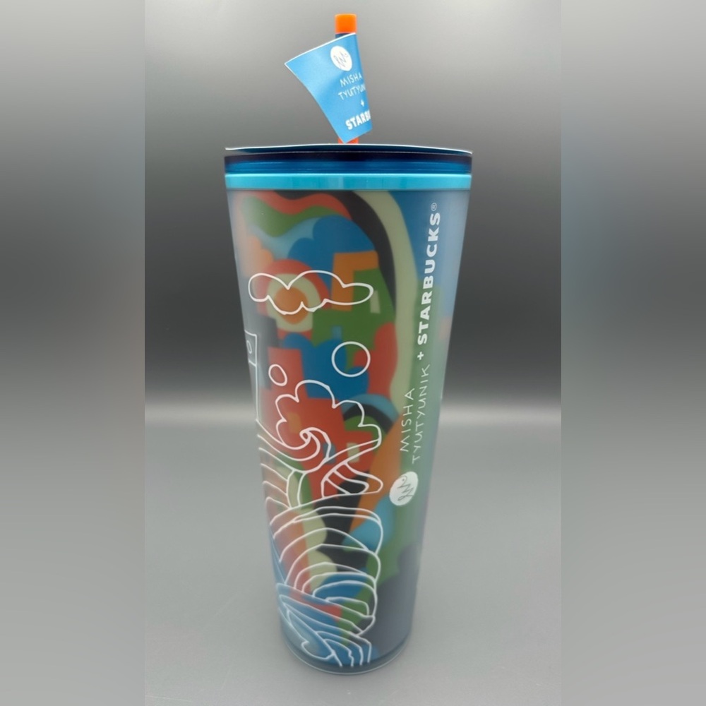Starbucks 24oz Tumbler Misha Tyutyunik Artist Collab City Life Cold Cup 2025 New